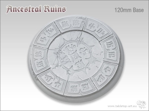 Ancestral Ruins Bases - 120mm Round Lip 1