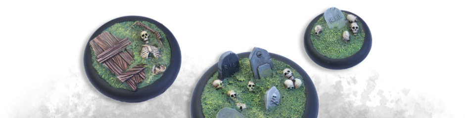  The skulls and tombstones of these bases look...