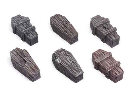 Now available - Wood coffins set 2 - 