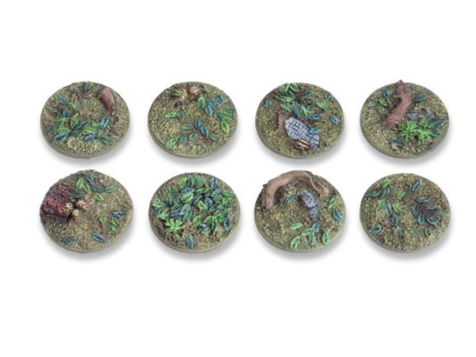Now available - Woodland 25mm und 40mm flat Bases - 