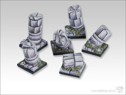 Stonefloor Bases - 20x20mm pillars (5)