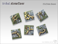 Tribal Stonefloor Bases - 25x25mm (5)