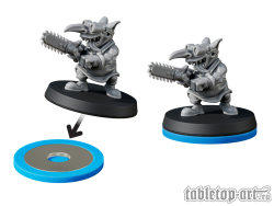 Skill and Squad Marker - 40mm Azure Blue (5)
