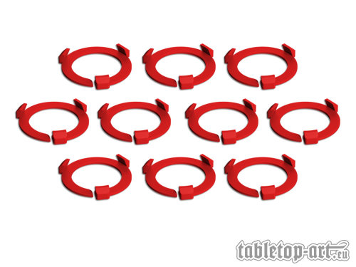 Squad Marker - 28.5mm Red (10)