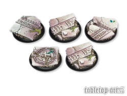 Ancestral Ruins Bases - 40mm Round Lip (5)