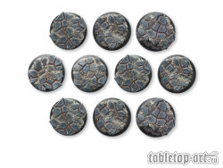 Cobblestone Bases - 30mm Round Lip (10)