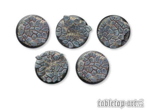 Cobblestone Bases - 40mm Round Lip (5)