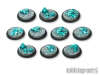 Crystal Field Bases - 30mm Round Lip (10)