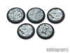 Flagstone Bases - 40mm Round Lip (5)