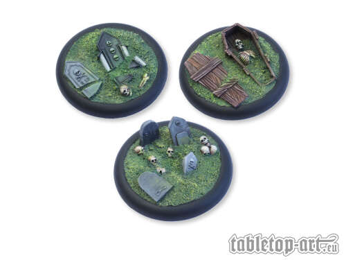 Undead Ground Bases - 50mm Round Lip  (3)