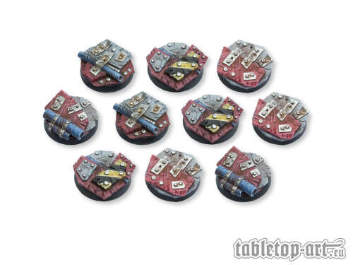 Scrap Steel Bases - 25mm (10)