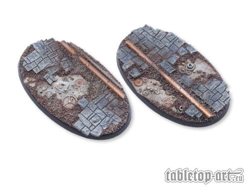 Ancient Machinery Bases - 90mm Oval (2)