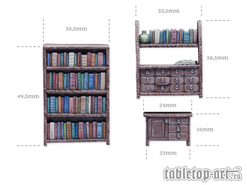 Bücherregale & Kommode Set (3)