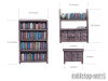 Bookshelfs & Commode Set (3)