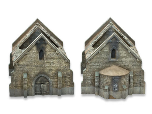 Destroyed Normandy Church - 15mm