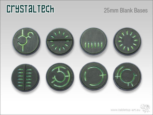 Crystal Tech Bases - 25mm BLANK (5)