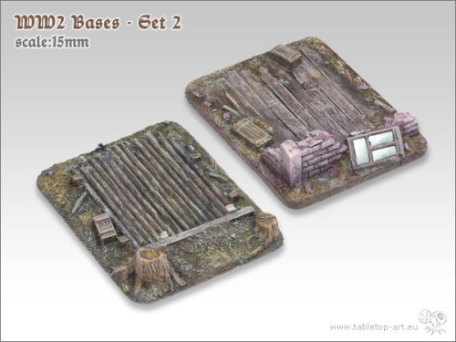 WW2 Bases - Set 2 - 15mm (2)