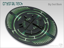Crystal Tech Bases - 120mm Oval BLANK 1