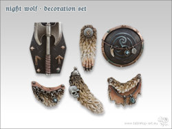Night Wolf - Decoration Set (6)