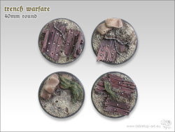 Trench Warfare Bases - 40mm (2)