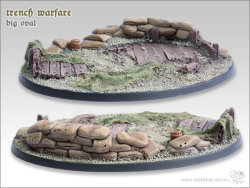 Trench Warfare Bases - 120mm Oval 1