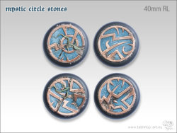 Mystic Circle Stones Base - 40mm Round Lip (2)