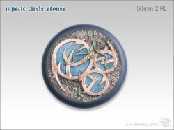 Mystic Circle Stones Base -  50mm Round Lip 2