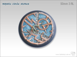 Mystic Circle Stones Base - 50mm Round Lip 3
