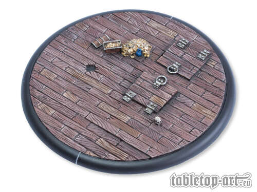 120mm Round Lipped Swamp Water Scenic Resin Bases For Warhammer / Warmachine - UK Made