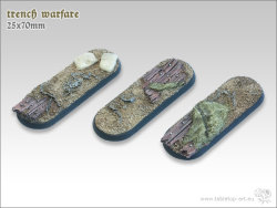 Trench Warfare Bases - 25x70mm (3)