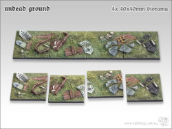 Undead Ground Bases - 40x40mm Diorama (4)