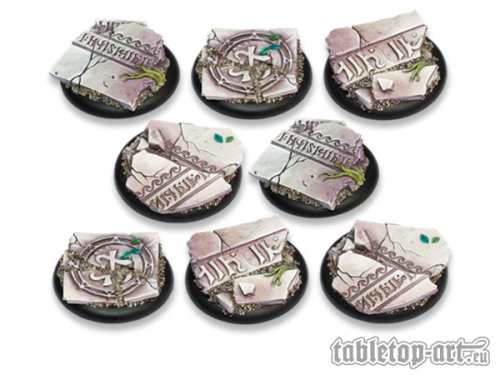 Ancestral Ruins Bases - 40mm Round Lip DEAL (8)