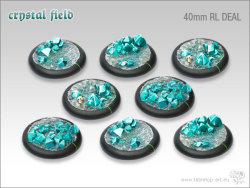 Crystal Field Bases - 40mm Round Lip DEAL (8)