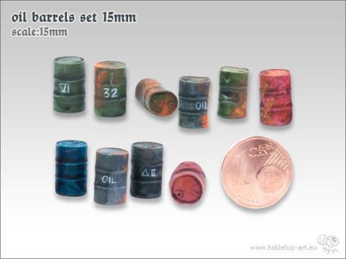 Oil Barrels Set - 15mm (10)